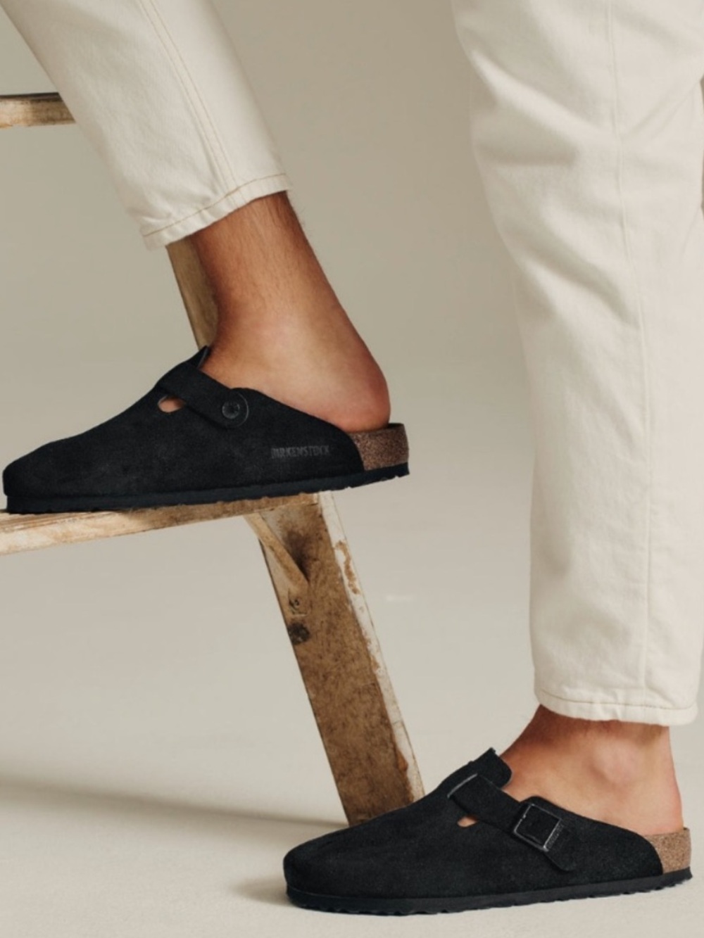 Birkenstock Boston Soft Footbed (Black)